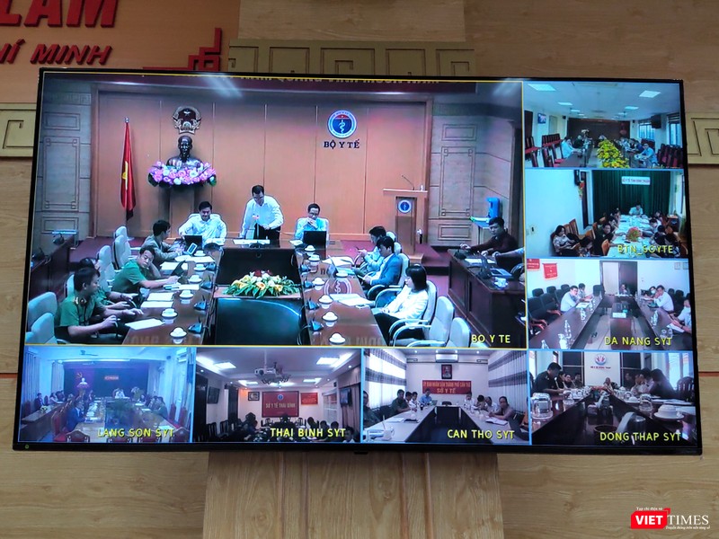 Các điểm cầu ở Sở Y tế các tỉnh, thành phố tham gia buổi tập huấn (Ảnh: Minh Thuý) Các điểm cầu ở Sở Y tế các tỉnh, thành phố tham gia buổi tập huấn (Ảnh: Minh Thuý)