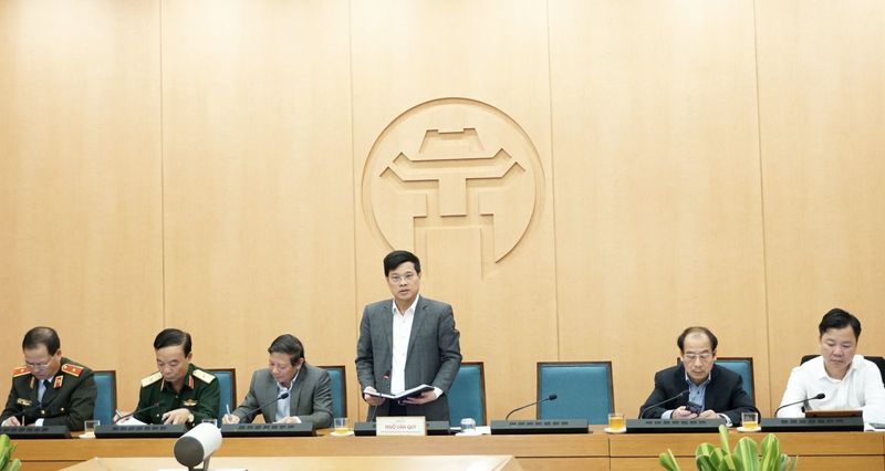 Ông Ngô Văn Quý - Phó Chủ tịch UBND TP. Hà Nội – chủ trì cuộc họp Ban Chỉ đạo phòng, chống dịch COVID-19 TP. Hà Nội (Ảnh: Phú Khánh) Ông Ngô Văn Quý - Phó Chủ tịch UBND TP. Hà Nội – chủ trì cuộc họp Ban Chỉ đạo phòng, chống dịch COVID-19 TP. Hà Nội (Ảnh: Phú Khánh)