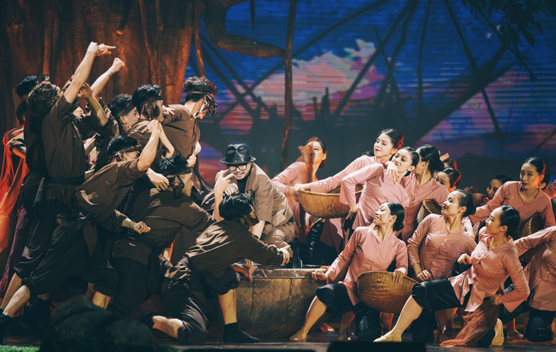 Tiết mục ra khơi (Ảnh - VTV) Tiết mục ra khơi (Ảnh - VTV)