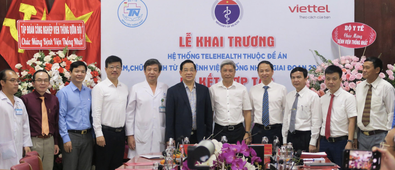 Bệnh viện Thống Nhất khai trương hệ thống Telehealth thuộc Đề án Khám, chữa bệnh từ xa của Bộ Y tế (Ảnh - BVCC) 