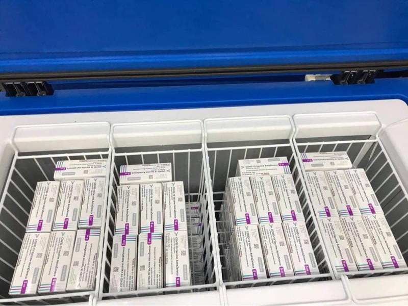 Hộp bảo quản vaccine phòng COVID-19 (Ảnh - BYT) Hộp bảo quản vaccine phòng COVID-19 (Ảnh - BYT)