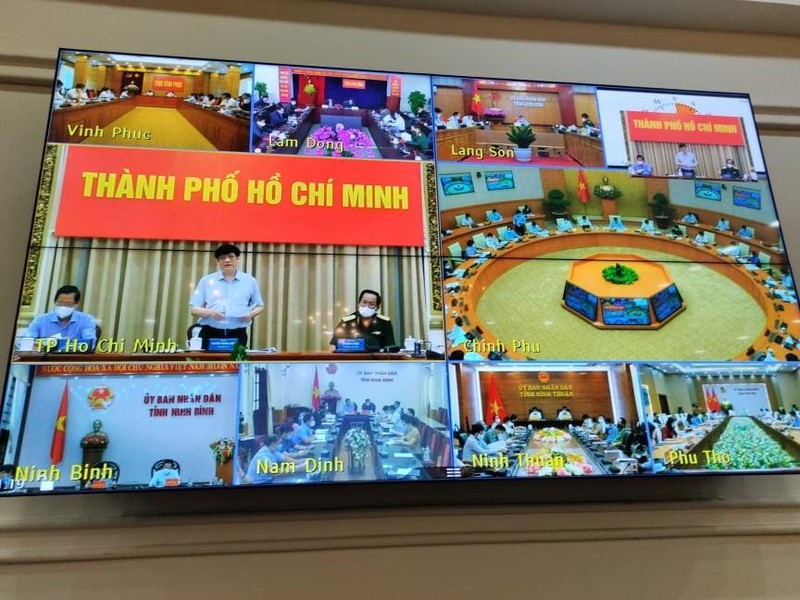 Hội nghị trực tuyến với các địa phương về tình hình phòng, chống dịch COVID-19 (Ảnh - Thái Bình) Hội nghị trực tuyến với các địa phương về tình hình phòng, chống dịch COVID-19 (Ảnh - Thái Bình)