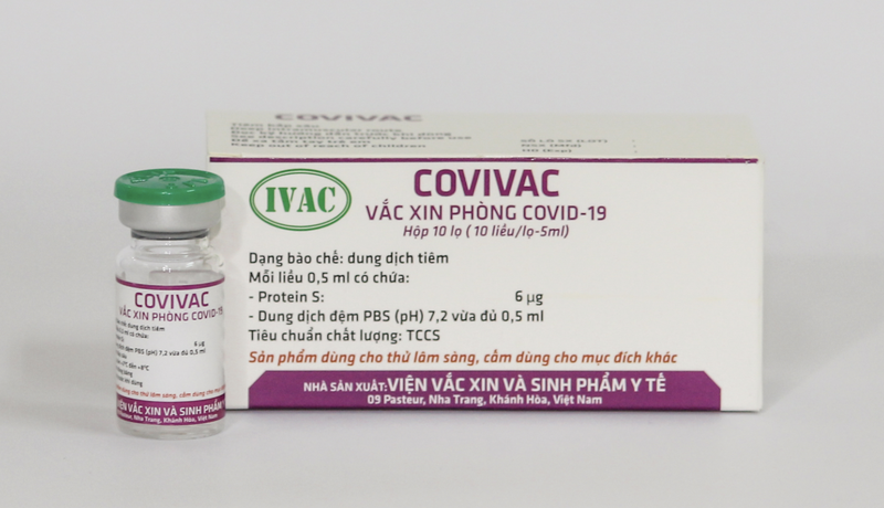 Vaccine COVIVAC là dạng dung dịch chứa Protein S tái tổ hợp của SARS-CoV-2 biểu hiện trên bề mặt virus New-cát-xơn, bất hoạt, không có chất bảo quản (Ảnh - IVAC) Vaccine COVIVAC là dạng dung dịch chứa Protein S tái tổ hợp của SARS-CoV-2 biểu hiện trên bề mặt virus New-cát-xơn, bất hoạt, không có chất bảo quản (Ảnh - IVAC)