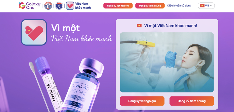 Ứng dụng hệ thống Việt Nam khỏe mạnh tại địa chỉ www.vietnamkhoemanh.vn (Ảnh - VT)