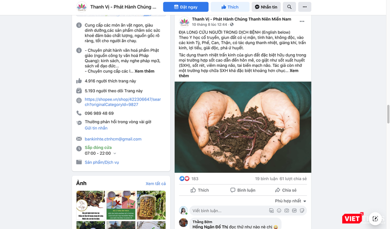 Quảng cáo rầm rộ địa long để bán hàng (Ảnh - VT)