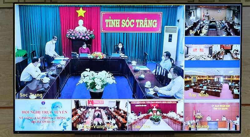 Các tỉnh, thành phố hợp trực tuyến với Bộ Y tế (Ảnh - Trần Minh) Các tỉnh, thành phố hợp trực tuyến với Bộ Y tế (Ảnh - Trần Minh)