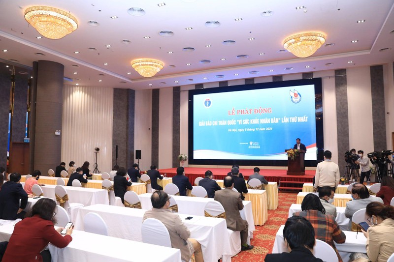 Lễ phát động giải báo chí toàn quốc “Vì sức khoẻ nhân dân” lần thứ nhất (Ảnh - Trần Minh)