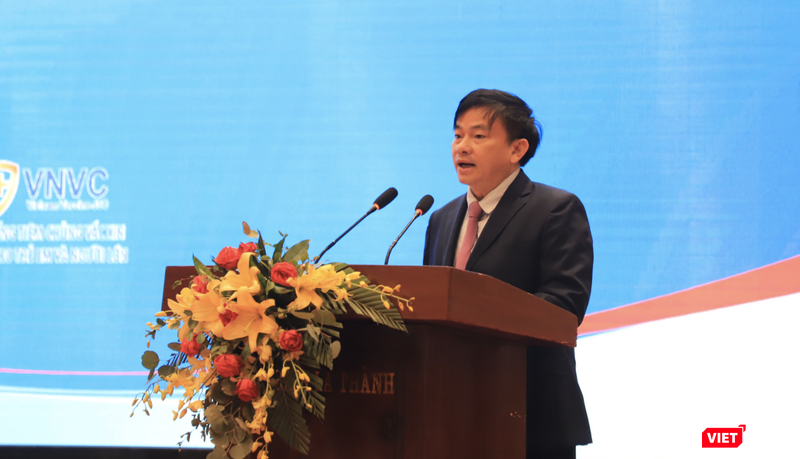 Ông Nguyễn Đình Anh – Vụ trưởng Vụ Truyền thông và thi đua khen thưởng (Bộ Y tế) (Ảnh - Minh Thuý)