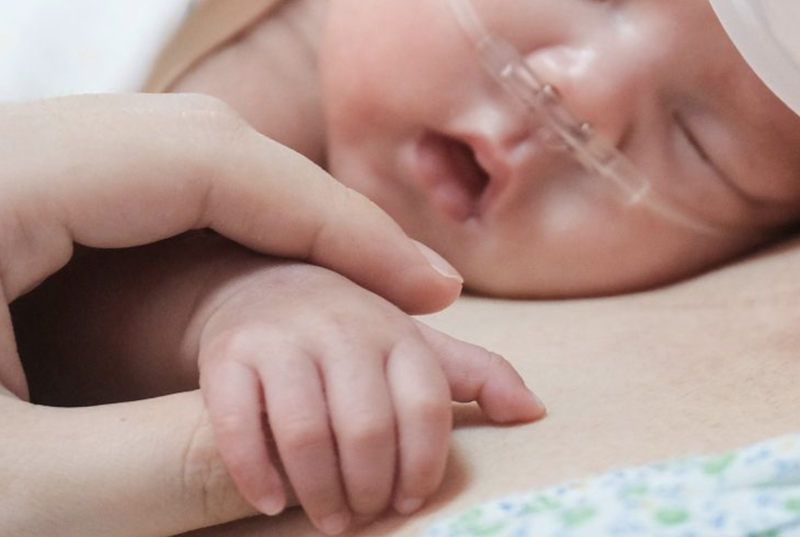 Phương pháp ủ ấm da kề da (Ảnh - BVCC)