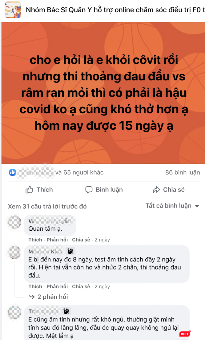 Nhiều F0 thắc mắc về tình trạng hậu COVID-19 (Ảnh - MT)
