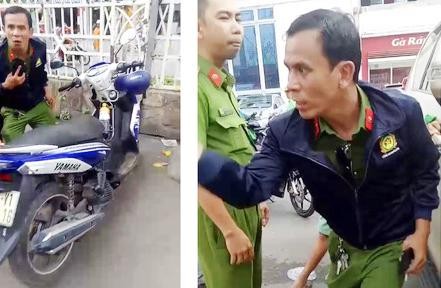 Thời điểm đối tượng bị bắt vẫn cố "ra oai" với bộ trang phục công an Thời điểm đối tượng bị bắt vẫn cố "ra oai" với bộ trang phục công an