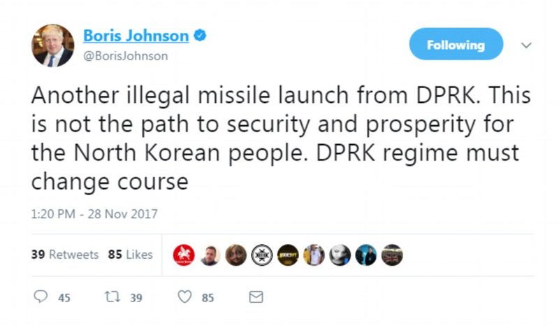 Triều Tiên phóng tên lửa ICBM: Ông Kim Jong un cười mãn nguyện, thế giới chấn động ảnh 16 Triều Tiên phóng tên lửa ICBM: Ông Kim Jong un cười mãn nguyện, thế giới chấn động ảnh 16