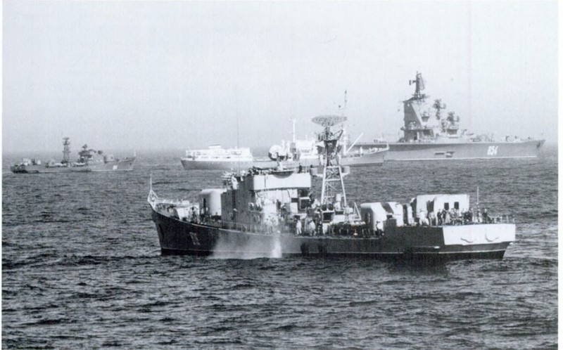 Tàu chiến của Liên Xô trong khu vực Địa Trung Hải.