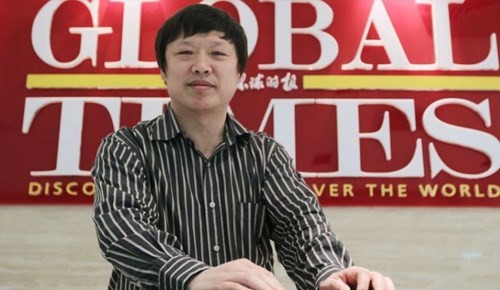 Hồ Tích Tiến, Tổng biên tập Thời báo Hoàn Cầu, ảnh: SCMP.