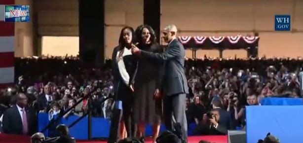 Các thành viên trong gia đình ông Obama.