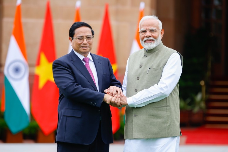 Hai Thủ tướng nhất trí khuyến khích tăng cường các hoạt động trao đổi và hợp tác trong các lĩnh vực như cơ sở hạ tầng số - Ảnh VGP/Nhật Bắc. Anh 2.jpeg
