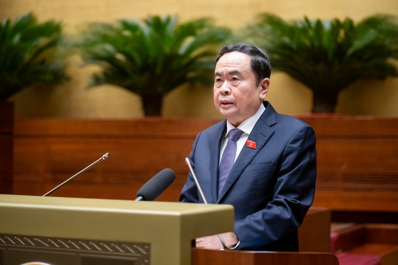 Chủ tịch Quốc hội Trần Thanh Mẫn phát biểu khai mạc Kỳ họp. Ảnh Quốc hội. Anh 1.jpeg