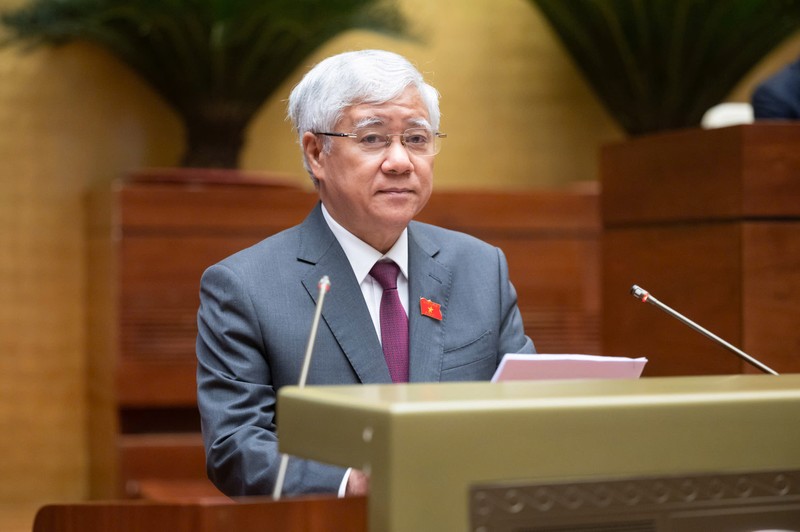 Chủ tịch Ủy ban Trung ương Mặt trận Tổ quốc Việt Nam Đỗ Văn Chiến. Ảnh: Quốc hội. Anh 1.jpg