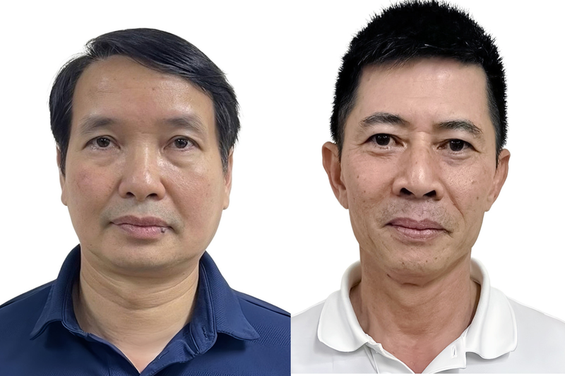 Ông Phạm Thái Hà (trái) và ông Nguyễn Duy Hưng. Ảnh: Bộ Công an. Anh 1.png