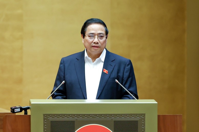 Thủ tướng Phạm Minh Chính phát biểu tại hội nghị. Ảnh: VGP. Anh 1.jpg