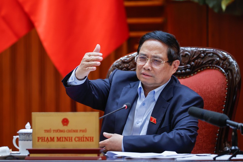 Thủ tướng Phạm Minh Chính phát biểu tại cuộc họp. Ảnh: VGP. img3677-1747747880107367324727.jpg