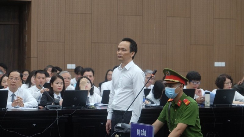 Ông Trịnh Văn Quyết, cựu Chủ tịch Tập đoàn FLC tại phiên tòa trước đó. Ảnh. N.T. Anh 1.jpg