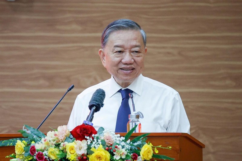 Tổng Bí thư Tô Lâm phát biểu chỉ đạo tại buổi làm việc. Ảnh: Dangcongsan.org.vn. Anh 1.png