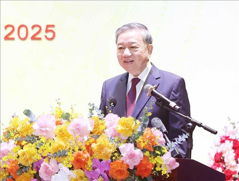 Tổng bí thư Tô Lâm phát biểu tại đại hội. Ảnh: TTXVN. Anh 1.jpg