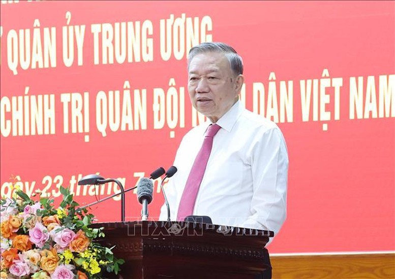 Tổng bí thư Tô Lâm phát biểu chỉ đạo. Ảnh: TTXVN. Anh 1.jpg
