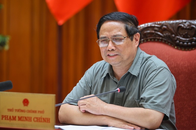 Thủ tướng Phạm Minh Chính phát biểu tại cuộc họp. Ảnh: VGP. Anh 1.jpg