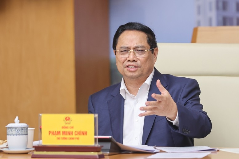 Thủ tướng Phạm Minh Chính phát biểu tại hội nghị. Ảnh: VGP. Anh 1.jpg