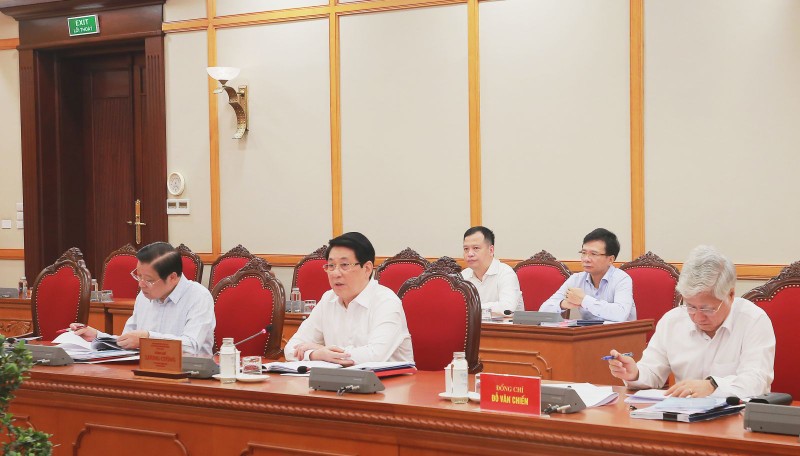 Chủ tịch nước Lương Cường chủ trì làm việc với Ban Thường vụ Tỉnh ủy Điện Biên và Ban Thường vụ Tỉnh ủy Gia Lai. Ảnh: Cổng thông tin điện tử Đảng cộng sản Việt Nam. Anh 1.jpg