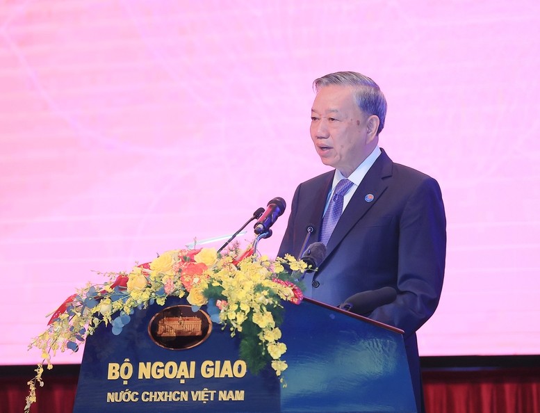 Tổng bí thư Tô Lâm phát biểu tại lễ kỷ niệm. Ảnh: VGP. Anh 1.jpg