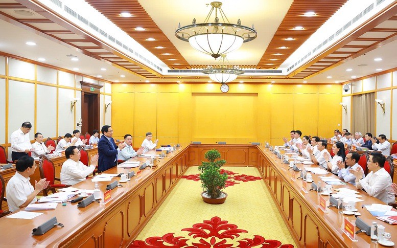 Toàn cảnh buổi làm việc. Ảnh: VGP. Anh 1.jpg