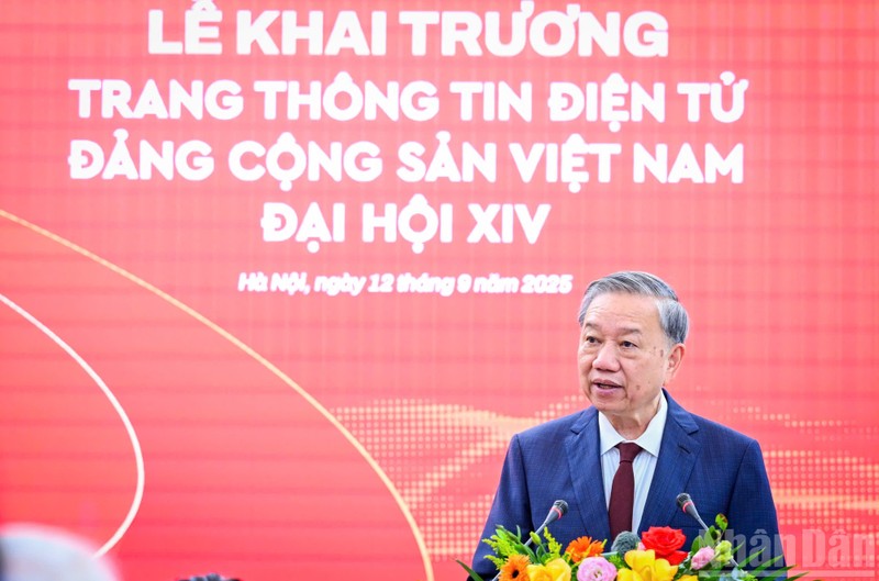 Tổng bí thư Tô Lâm phát biểu chỉ đạo. Ảnh: Báo Nhân Dân. Anh 1.jpg