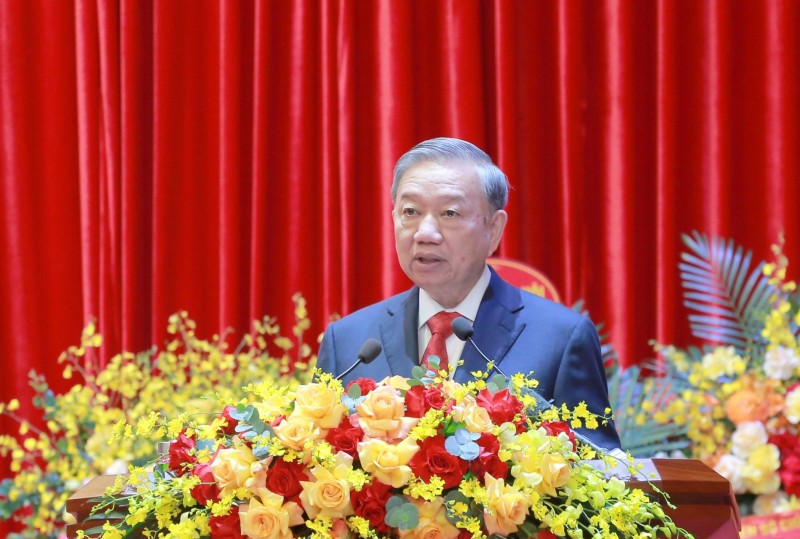 Tổng bí thư Tô Lâm phát biểu chỉ đạo Đại hội. Ảnh: Dangcongsan.vn. Anh 1.jpg