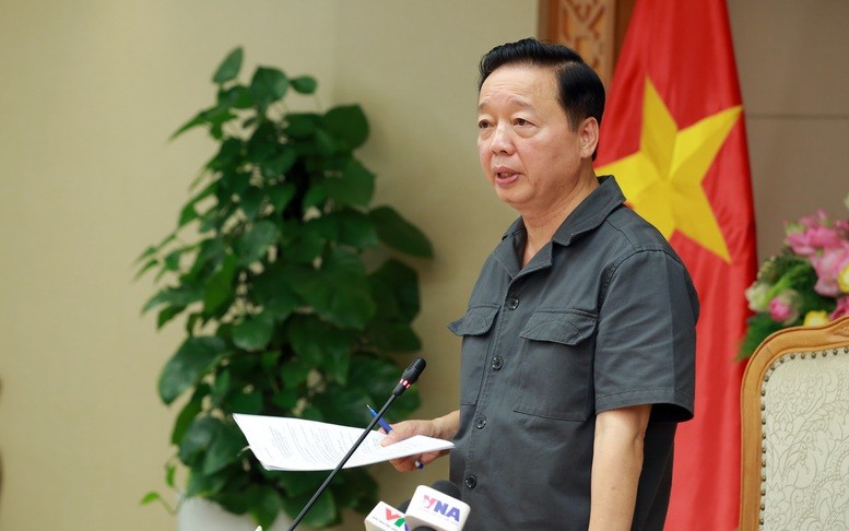 Phó thủ tướng Trần Hồng Hà họp triển khai ứng phó với cơn bão số 10. Ảnh: VGP. Anh 1.jpg