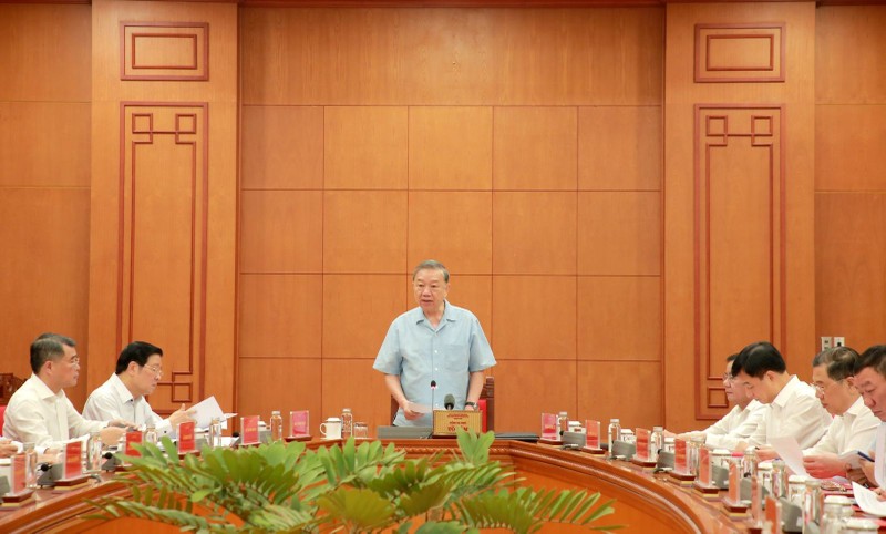 Tổng bí thư Tô Lâm chủ trì phiên họp. Ảnh: Dangcongsan.vn. Anh 1.jpg