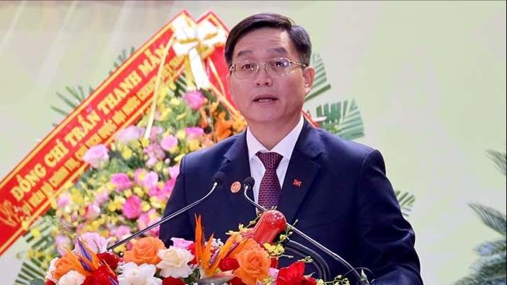 Ông Nguyễn Đình Trung, Bí thư Tỉnh ủy Đắk Lắk, phát biểu tại Đại hội. Ảnh: Đaklak.gov.vn. Anh 1.jpg