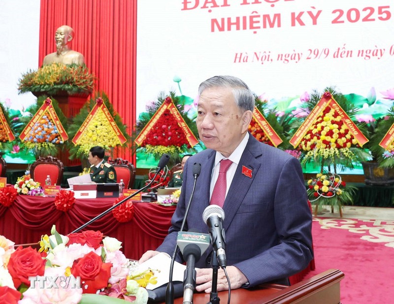 Tổng bí thư Tô Lâm phát biểu tại Đại hội. Ảnh: TTXVN. Anh 1.jpg