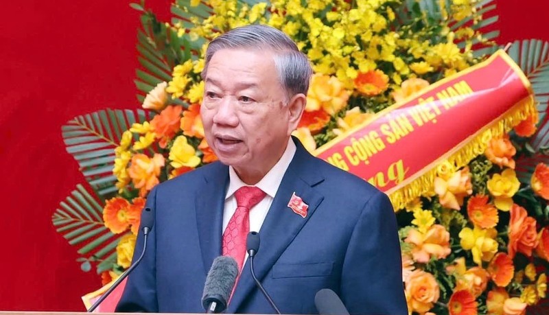 Tổng bí thư Tô Lâm phát biểu tại Đại hội. img6812-17595543581081175405000.jpg