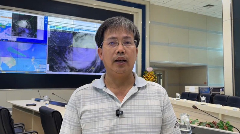 Ông Mai Văn Khiêm, Giám đốc Trung tâm Dự báo khí tượng thủy văn quốc gia. Ảnh: N.Linh. Anh 1.jpeg