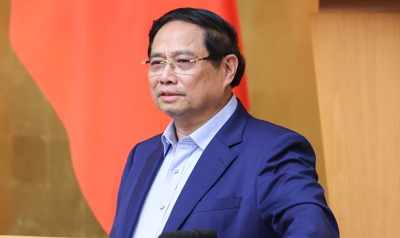 Thủ tướng Phạm Minh Chính phát biểu kết luận Hội nghị. Ảnh: VGP. img2300-17596441848551446375710.jpg