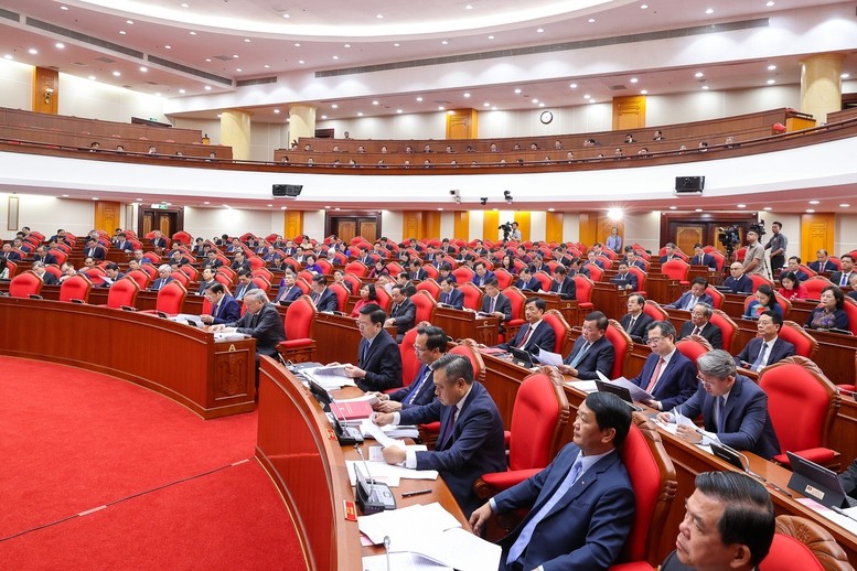 Các đại biểu dự Hội nghị lần thứ 13, Ban Chấp hành Trung ương Đảng khóa XIII - Ảnh: VGP. Anh 1.jpg
