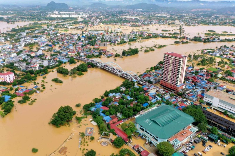 Thái Nguyên bị ngập nặng. Ảnh: Lê Duy Khắc. Anh 1.jpg