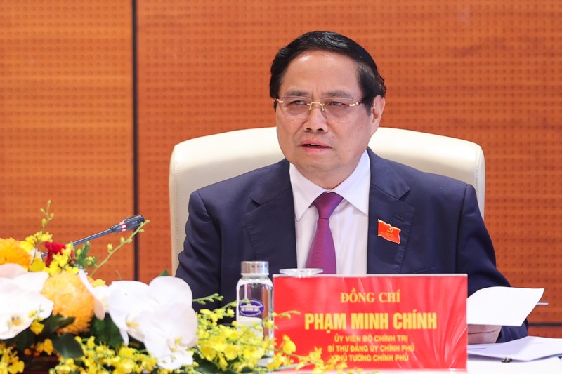 Thủ tướng Phạm Minh Chính phát biểu khi thảo luận tại tổ. Ảnh: VGP. img2790-1760260245350457213194.jpg