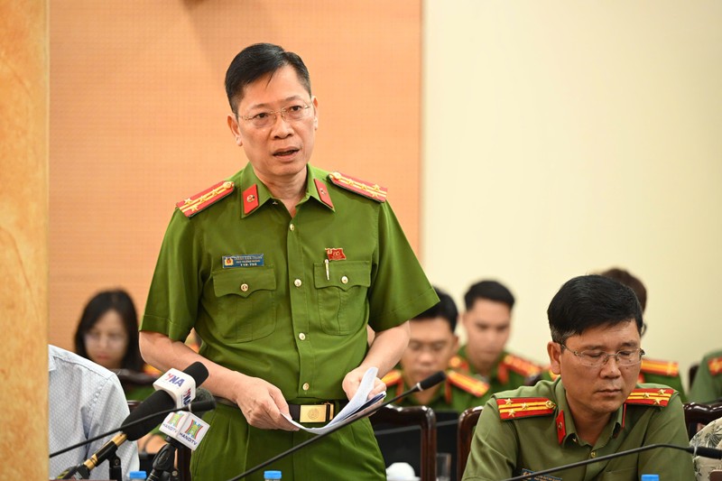Đại tá Thành Kiên Trung, Phó phòng Cảnh sát điều tra tội phạm về tham nhũng, kinh tế, buôn lậu (PC03), Công an Hà Nội. Ảnh: Quỳnh An. Anh 1.jpeg