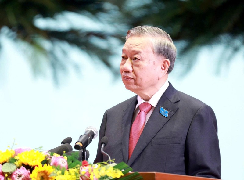 Tổng bí thư Tô Lâm phát biểu chỉ đạo Đại hội. Ảnh: Dangcongsan.gov.vn. Anh 1.jpg