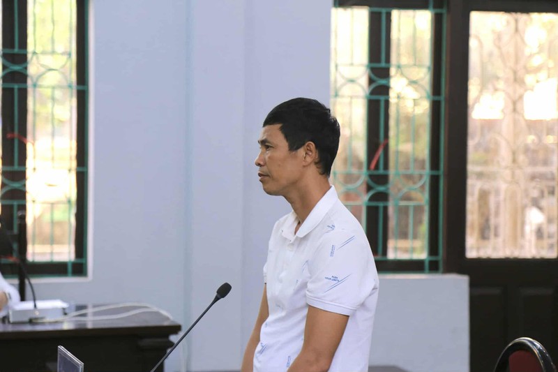 Bị cáo Thái Khắc Thành trình bày tại phiên tòa. Ảnh: N.Lam. Anh 1.jpeg
