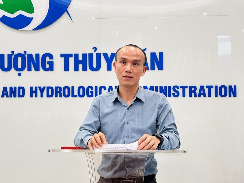 Ông Hoàng Phúc Lâm, Phó giám đốc Trung tâm Dự báo Khí tượng Thuỷ văn quốc gia. Ảnh: N.Linh. Anh 1.jpeg